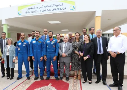 حفل استقبال وزير الدولة لشؤون الشباب بدولة الإمارات العربية المتحدة والوفد المرافق له